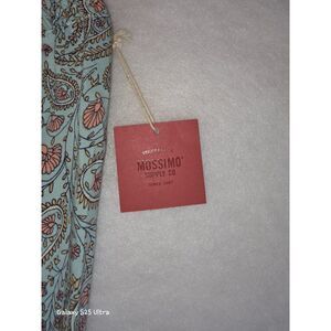 Mossimo Women’s Paisley Pants Medium Blue Elastic Waist Casual Lounge